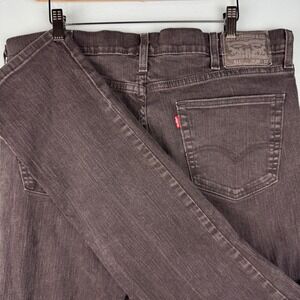 Levi's 511 Slim Straight Leg Denim Jeans Men's 38x32 Black‎ Wash Cotton Blend